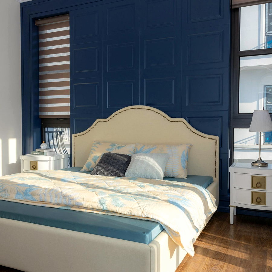 Phòng ngủ căn hộ dịch vụ Chapter9 Serviced Suite